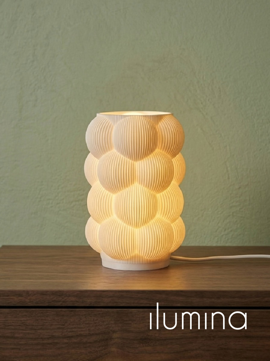 Lámpara Bubbles encendida