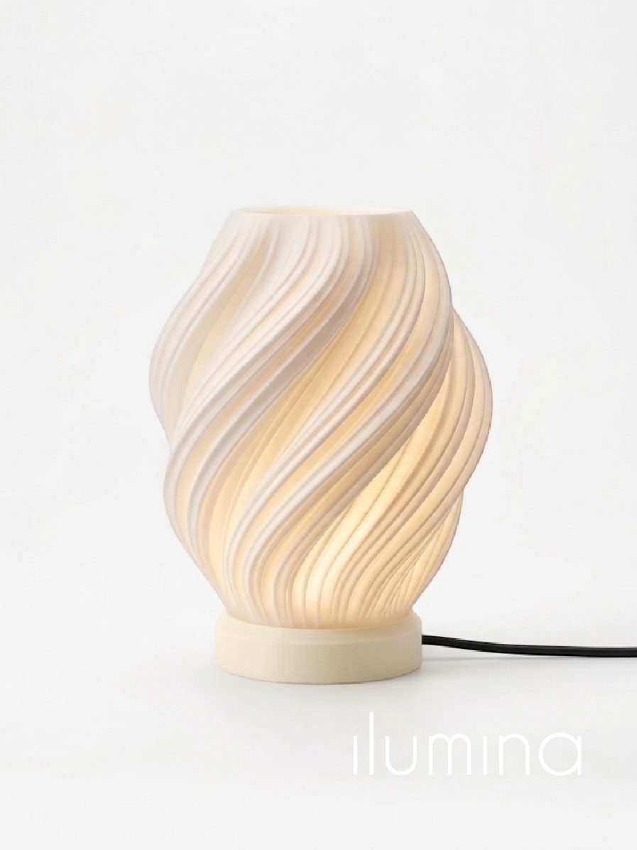 Lámpara Twist encendida